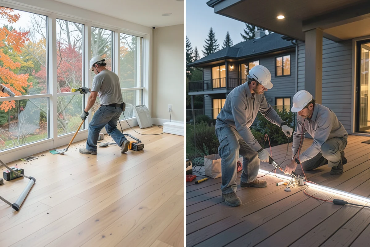 Cedar Deck Installation in Auburn, King County, WA - Review cedar grades and finish options with you