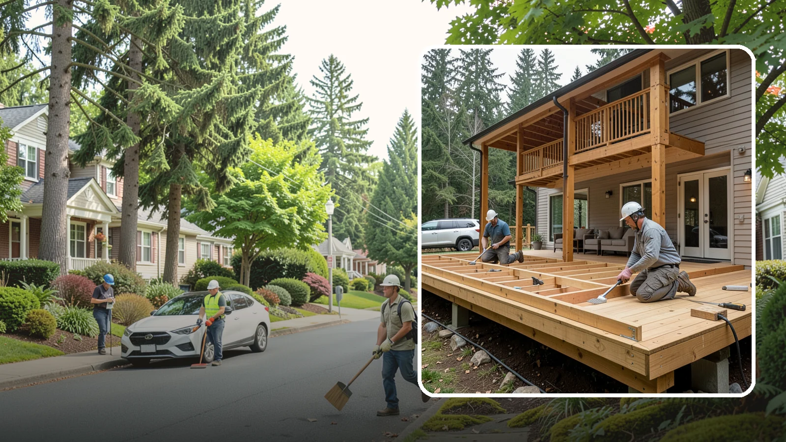 Cedar Deck Installation in Beaux Arts Village, King County, WA - Naturally rot-resistant cedar decking that brings classic Pacific Northwest warmth to your outdoor space.