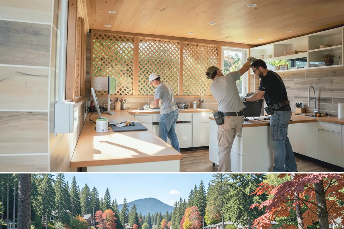Cedar Deck Installation in Covington, King County, WA - Dry summer weeks are ideal for installing and sealing cedar so the wood cures properly before fall rains return.
