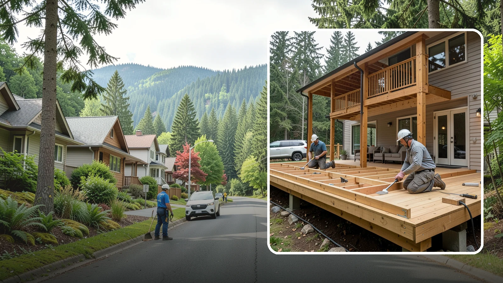Cedar Deck Installation in Darrington, Snohomish County, WA - Naturally rot-resistant cedar decking that brings classic Pacific Northwest warmth to your outdoor space.