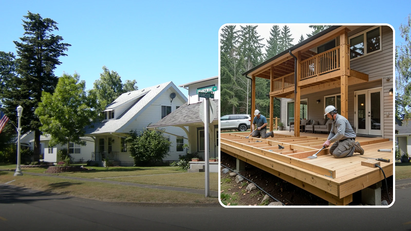 Cedar Deck Installation in DuPont, Pierce County, WA - Naturally rot-resistant cedar decking that brings classic Pacific Northwest warmth to your outdoor space.