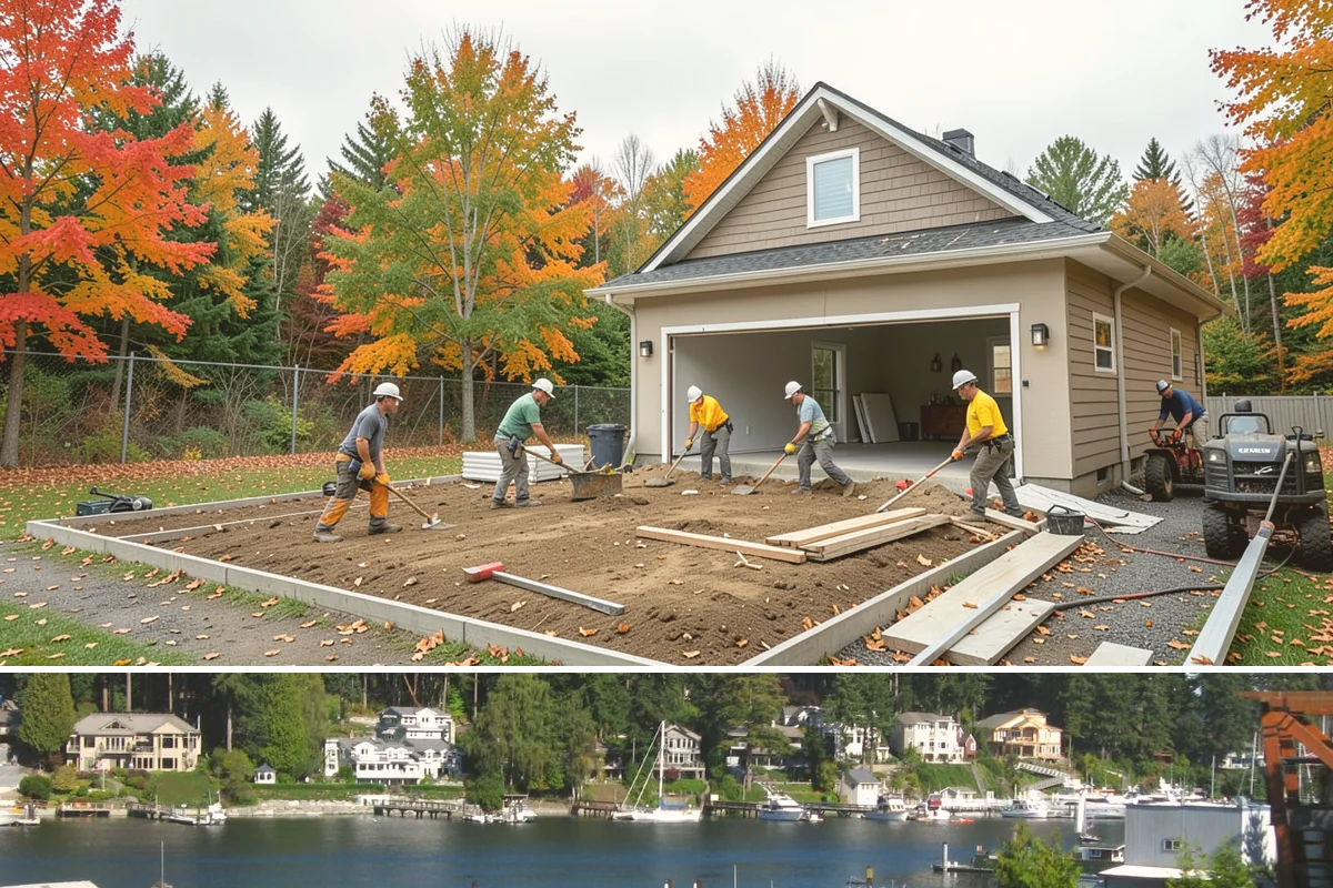 Cedar Deck Installation in Gig Harbor, Pierce County, WA - Dry summer weeks are ideal for installing and sealing cedar so the wood cures properly before fall rains return.