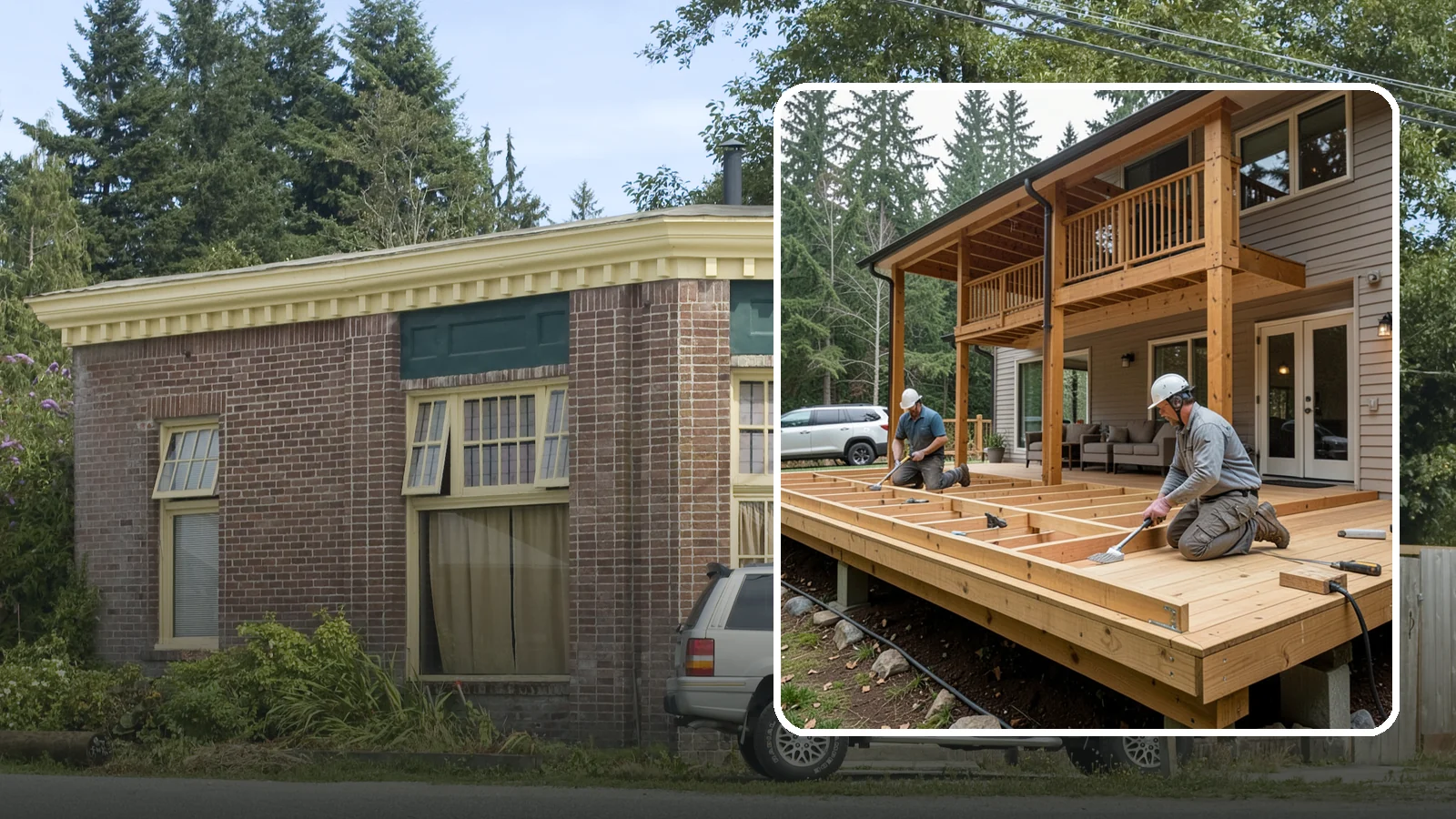 Cedar Deck Installation in Hamilton, Skagit County, WA - Naturally rot-resistant cedar decking that brings classic Pacific Northwest warmth to your outdoor space.
