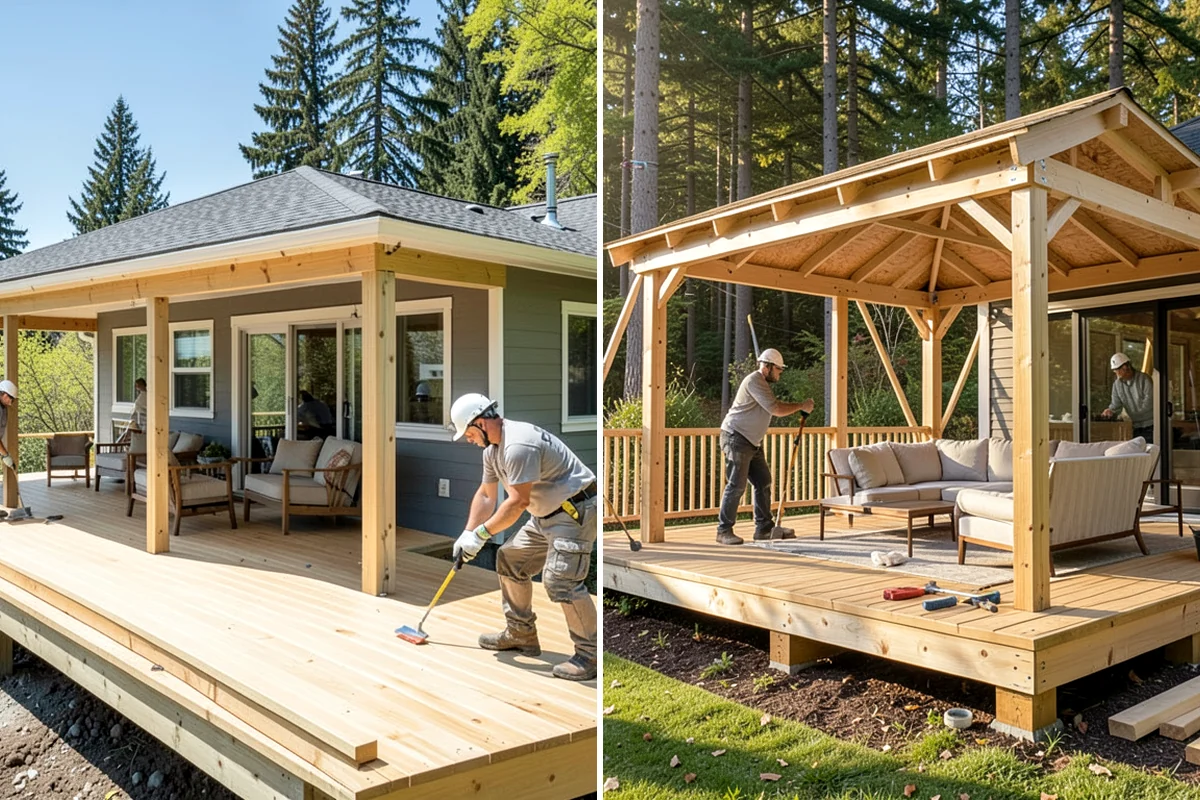 Cedar Deck Installation in Hunts Point, King County, WA - Review cedar grades and finish options with you