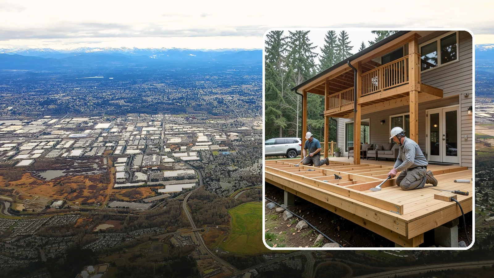 Cedar Deck Installation in Kent, King County, WA - Naturally rot-resistant cedar decking that brings classic Pacific Northwest warmth to your outdoor space.