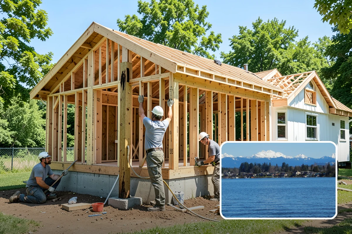 Cedar Deck Installation in Lake Stevens, Snohomish County, WA - Naturally resists rot and insects thanks to cedar's oils