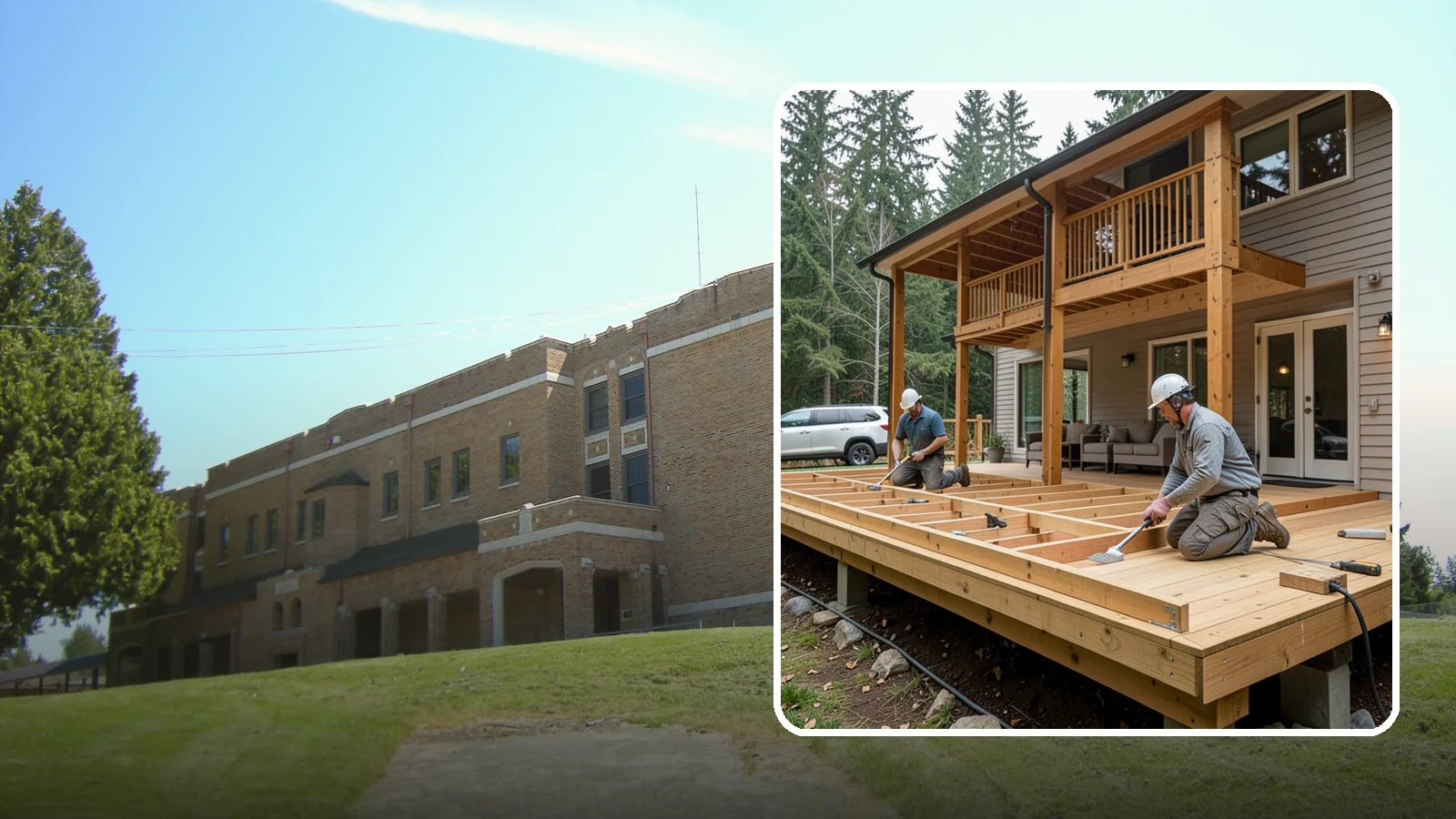 Cedar Deck Installation in Maple Valley, King County, WA - Naturally rot-resistant cedar decking that brings classic Pacific Northwest warmth to your outdoor space.