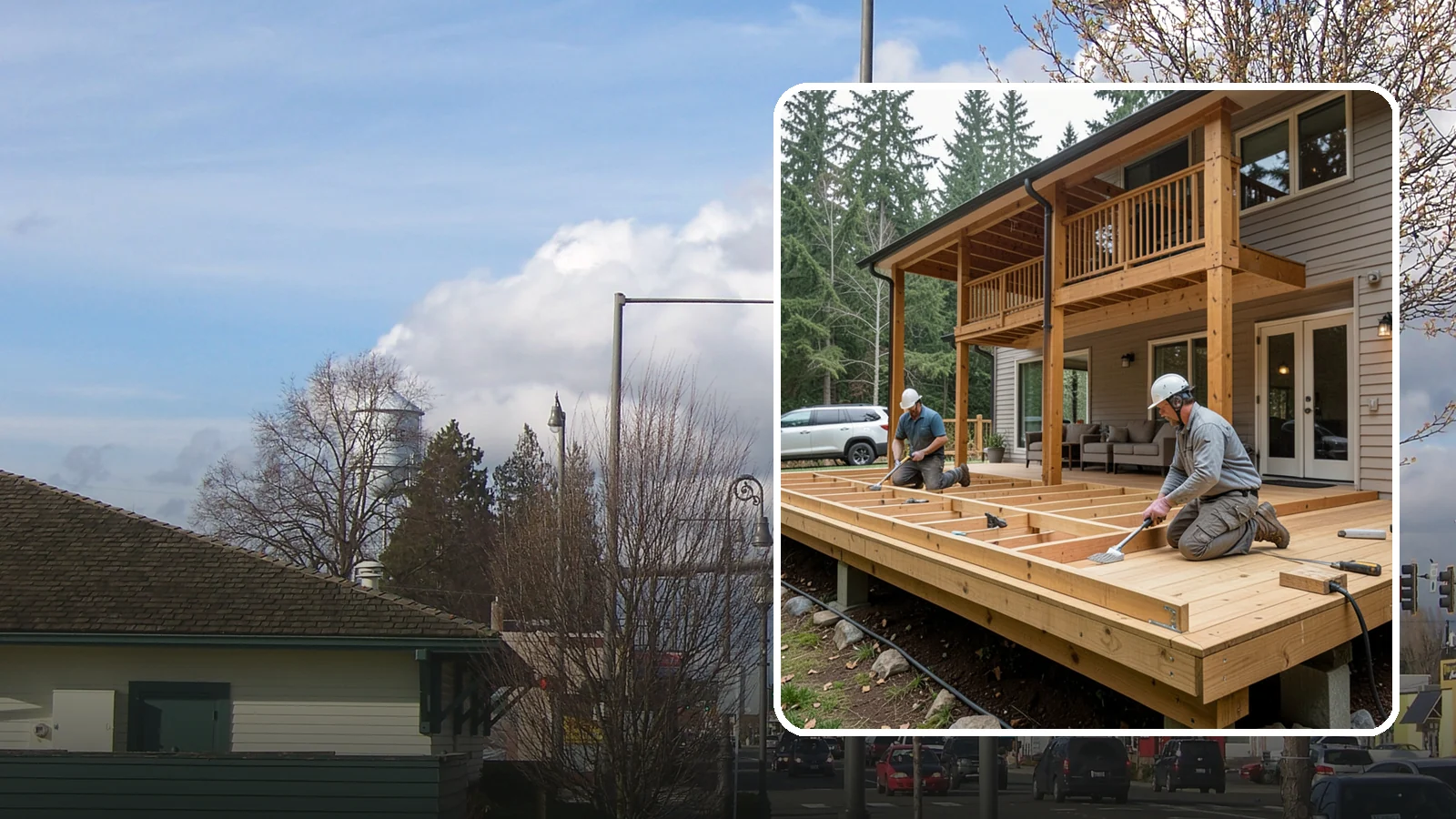 Cedar Deck Installation in Marysville, Snohomish County, WA - Naturally rot-resistant cedar decking that brings classic Pacific Northwest warmth to your outdoor space.