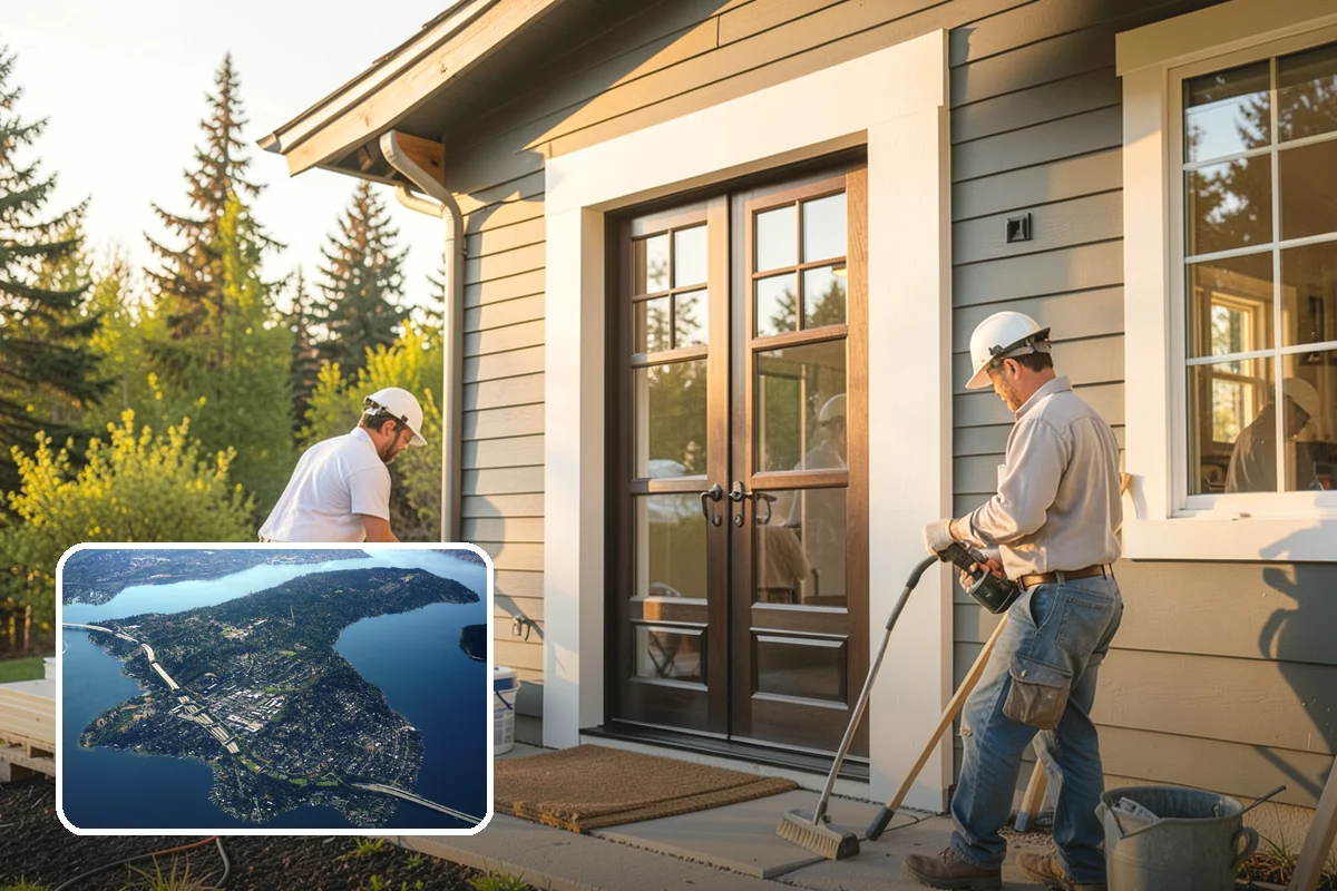Cedar Deck Installation in Mercer Island, King County, WA - Naturally resists rot and insects thanks to cedar's oils