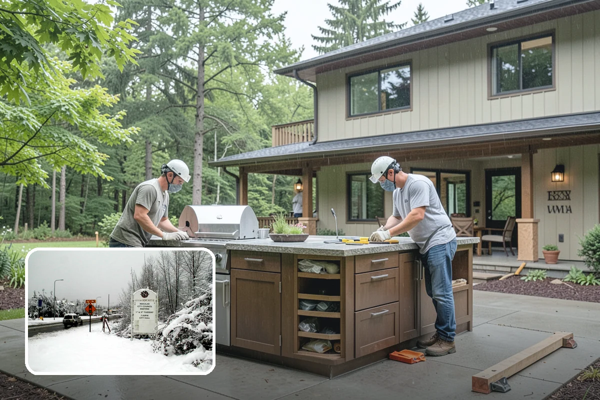 Cedar Deck Installation in Newcastle, King County, WA - Naturally resists rot and insects thanks to cedar's oils