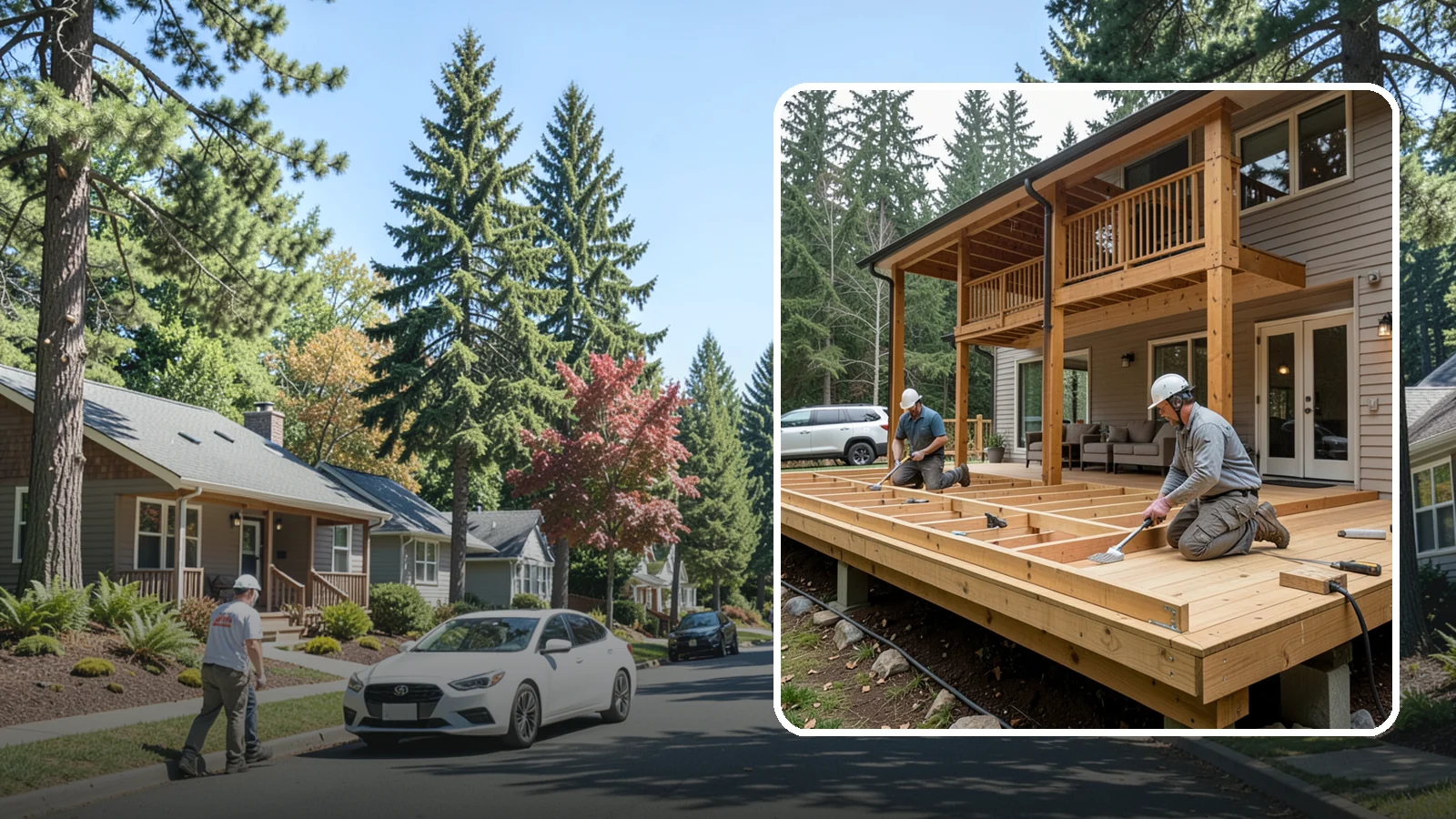 Cedar Deck Installation in Orting, Pierce County, WA - Naturally rot-resistant cedar decking that brings classic Pacific Northwest warmth to your outdoor space.