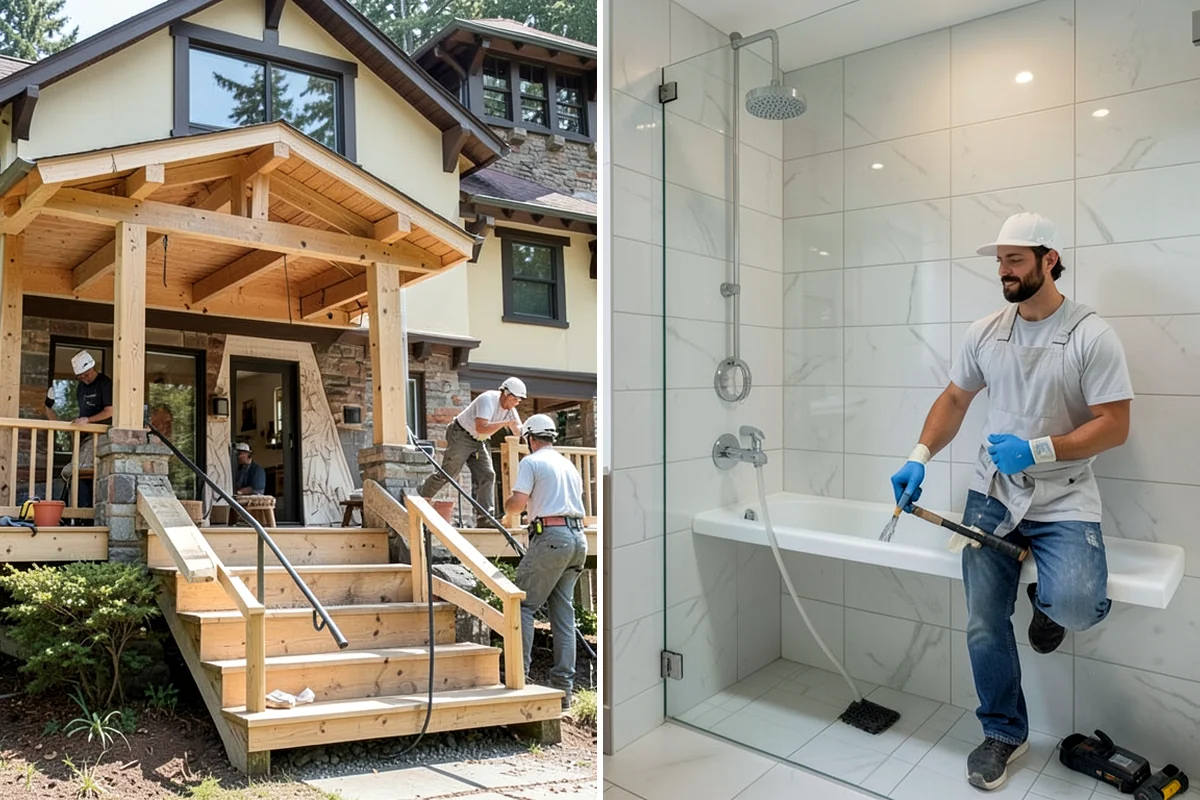 Cedar Deck Installation in Pacific, King County, WA - Review cedar grades and finish options with you