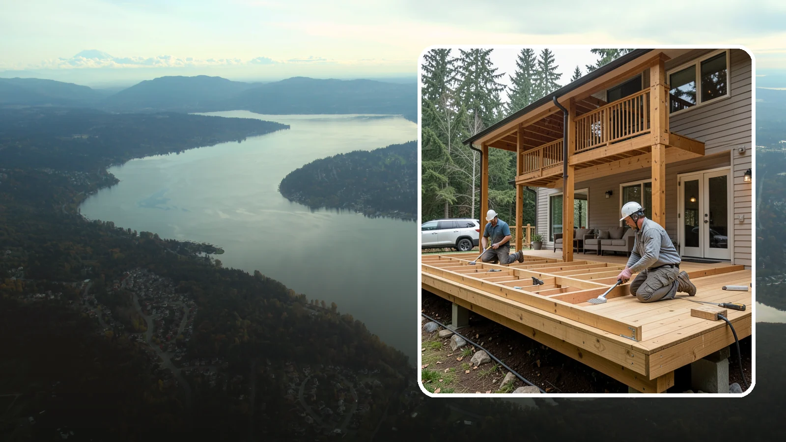 Cedar Deck Installation in Sammamish, King County, WA - Naturally rot-resistant cedar decking that brings classic Pacific Northwest warmth to your outdoor space.