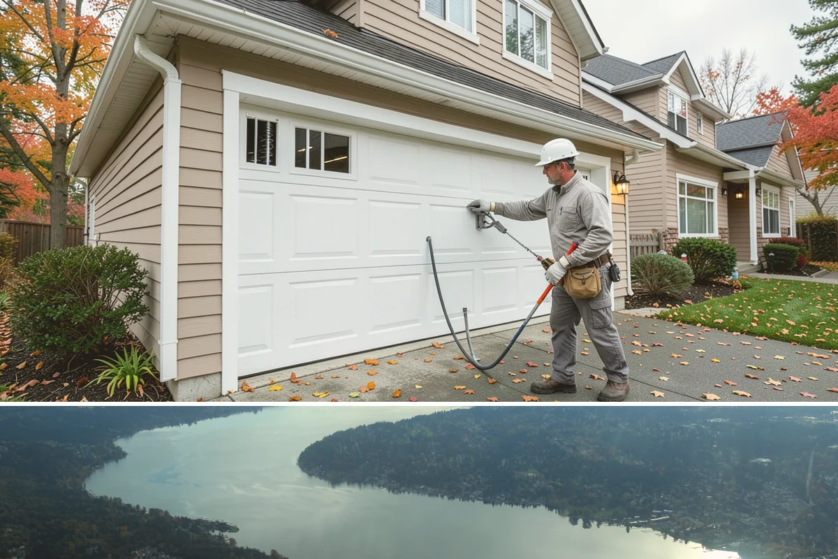 Cedar Deck Installation in Sammamish, King County, WA - Dry summer weeks are ideal for installing and sealing cedar so the wood cures properly before fall rains return.