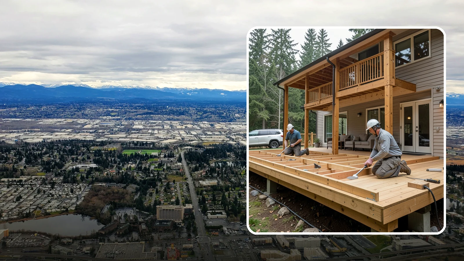 Cedar Deck Installation in SeaTac, King County, WA - Naturally rot-resistant cedar decking that brings classic Pacific Northwest warmth to your outdoor space.