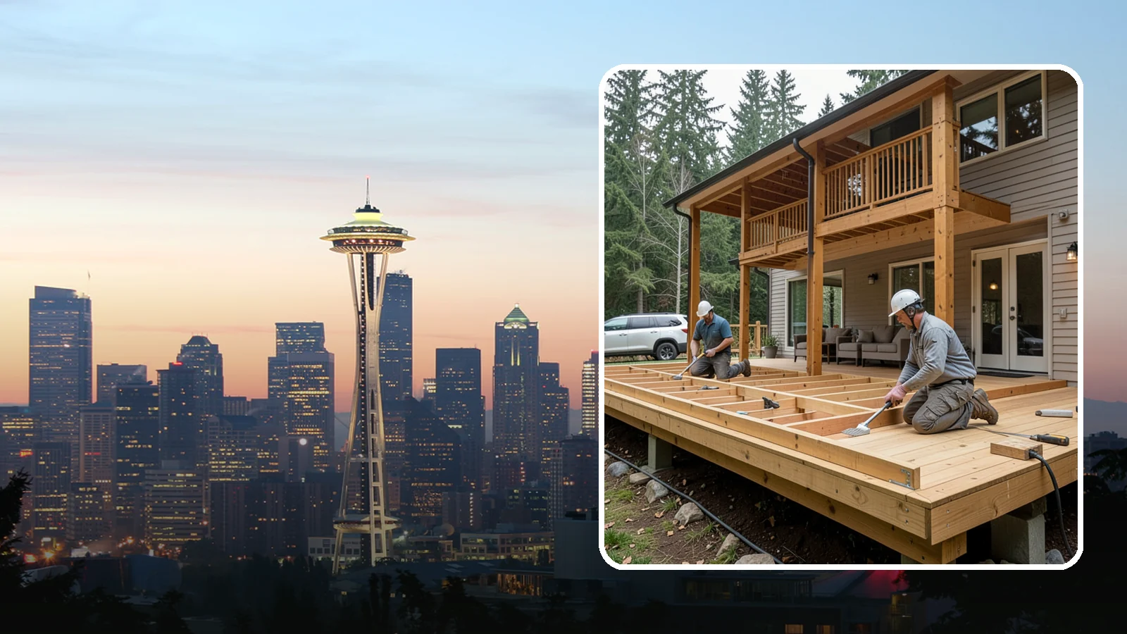 Cedar Deck Installation in Seattle, King County, WA - Naturally rot-resistant cedar decking that brings classic Pacific Northwest warmth to your outdoor space.