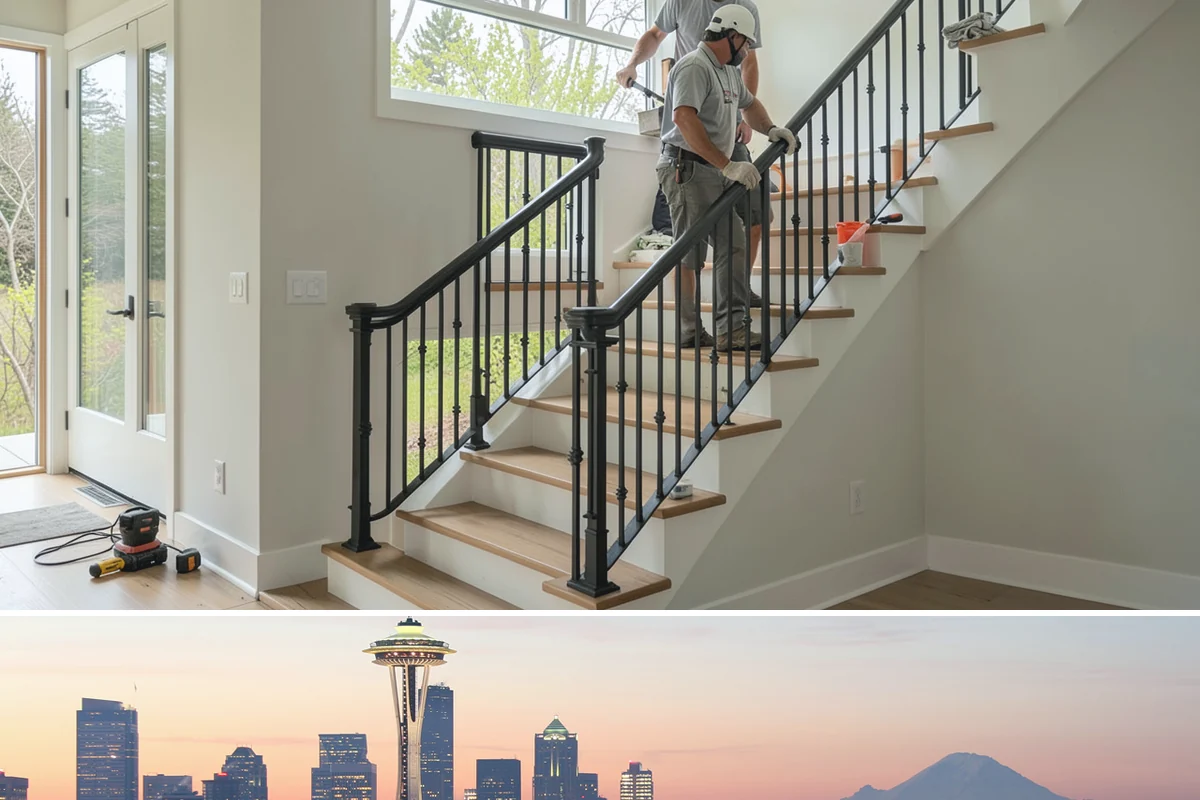 Cedar Deck Installation in Seattle, King County, WA - Dry summer weeks are ideal for installing and sealing cedar so the wood cures properly before fall rains return.
