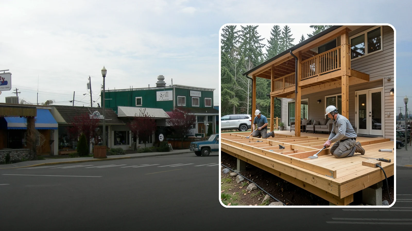 Cedar Deck Installation in Stanwood, Snohomish County, WA - Naturally rot-resistant cedar decking that brings classic Pacific Northwest warmth to your outdoor space.