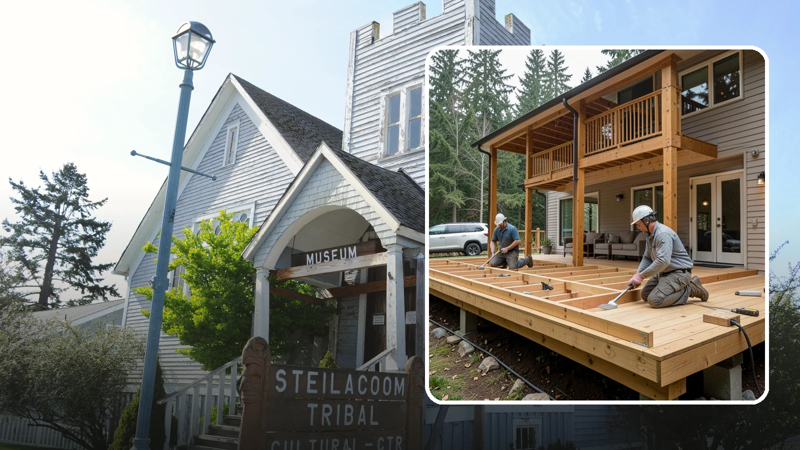 Cedar Deck Installation in Steilacoom, Pierce County, WA - Naturally rot-resistant cedar decking that brings classic Pacific Northwest warmth to your outdoor space.