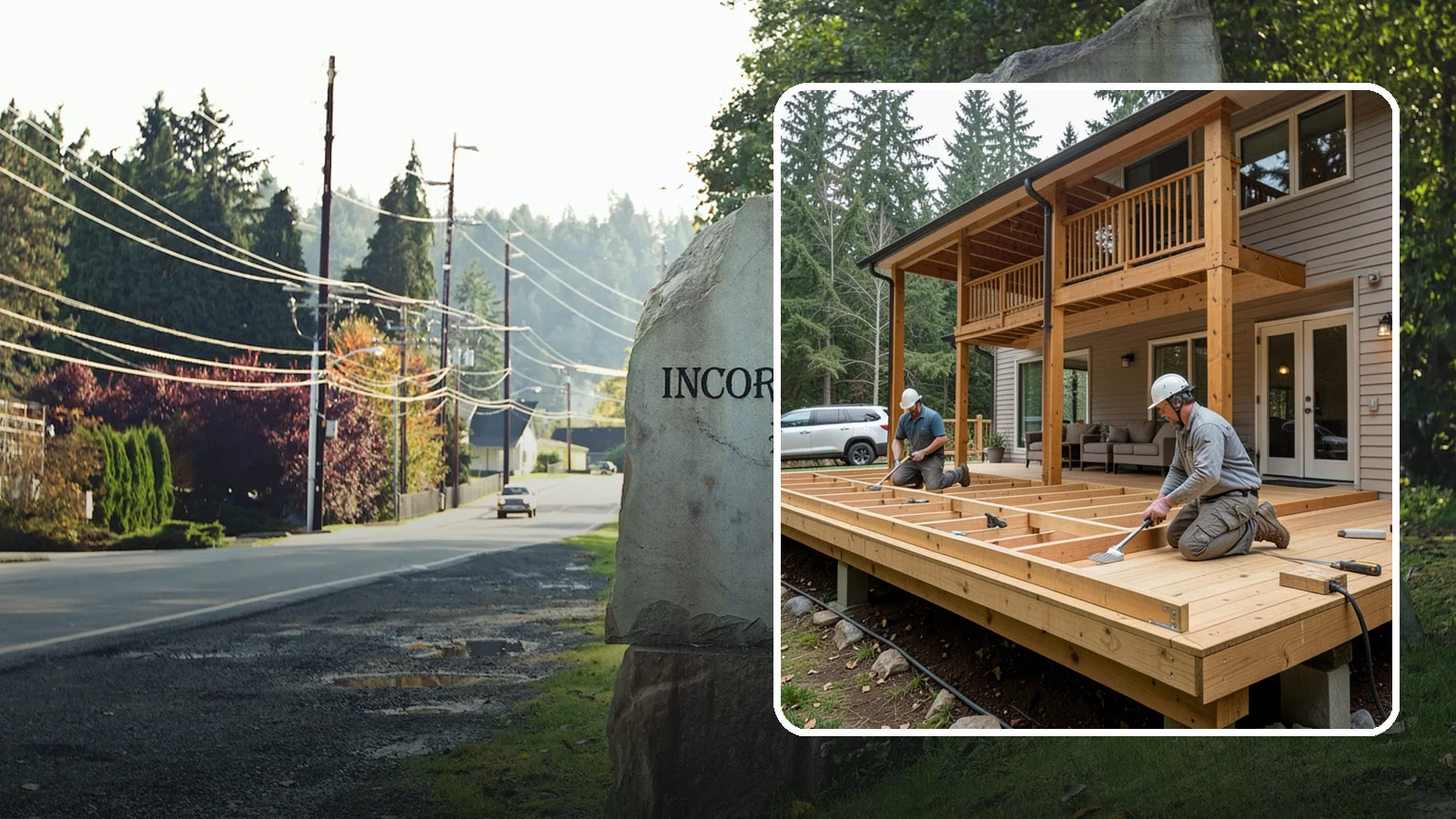 Cedar Deck Installation in Wilkeson, Pierce County, WA - Naturally rot-resistant cedar decking that brings classic Pacific Northwest warmth to your outdoor space.