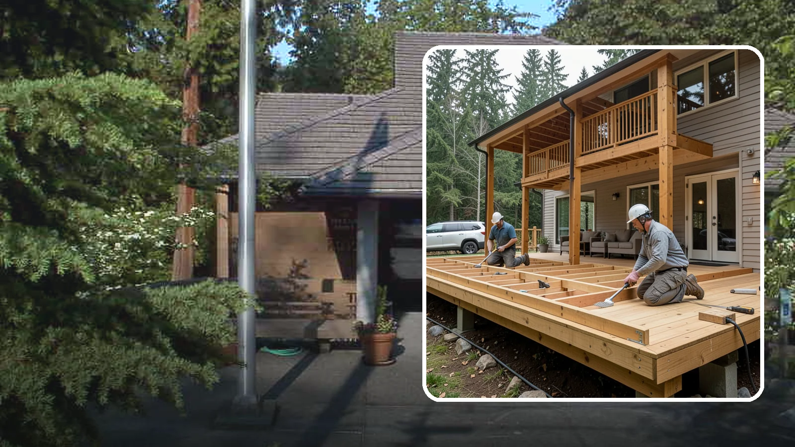 Cedar Deck Installation in Yarrow Point, King County, WA - Naturally rot-resistant cedar decking that brings classic Pacific Northwest warmth to your outdoor space.