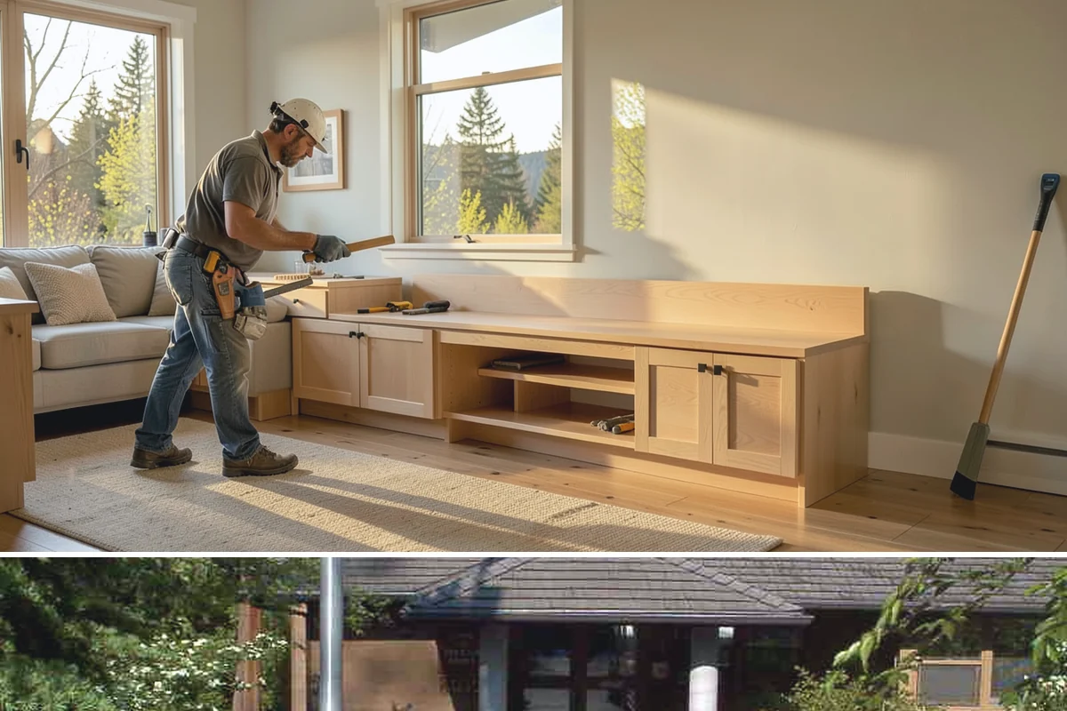Cedar Deck Installation in Yarrow Point, King County, WA - Dry summer weeks are ideal for installing and sealing cedar so the wood cures properly before fall rains return.