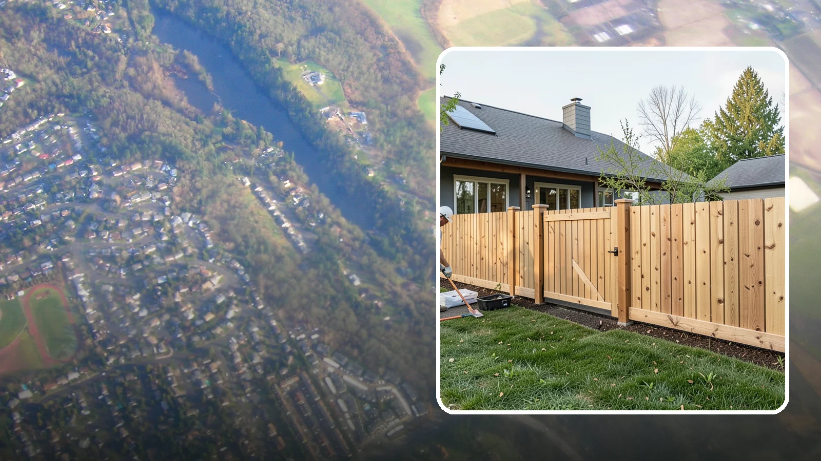 Cedar Fence Installation in Algona, King County, WA - A premium cedar fence prized for its natural rot resistance and rich Northwest character.