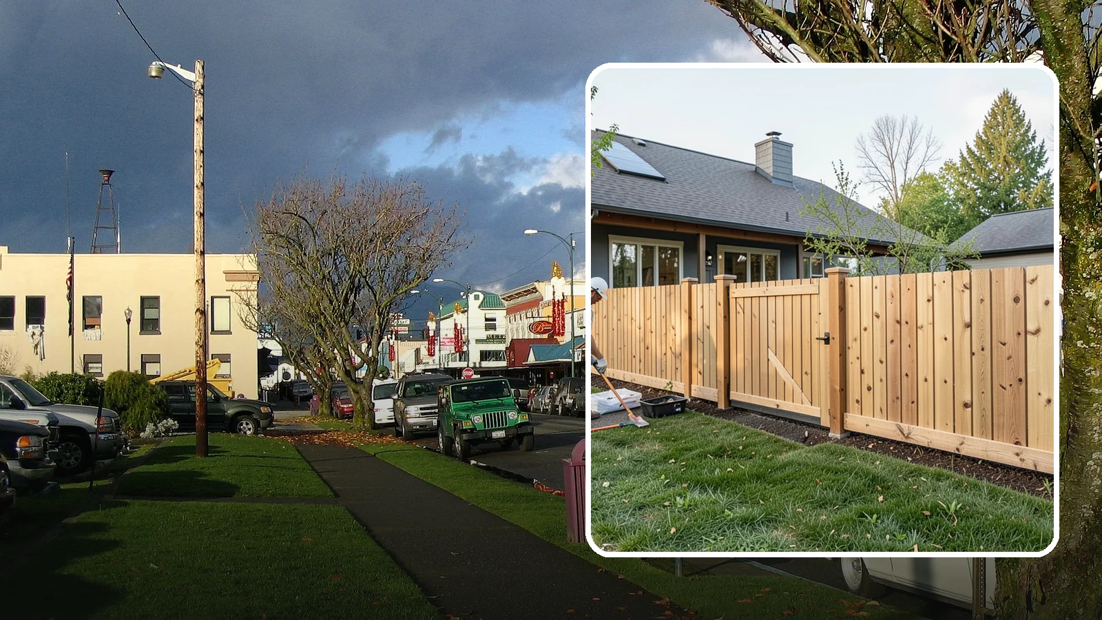 Cedar Fence Installation in Arlington, Snohomish County, WA - A premium cedar fence prized for its natural rot resistance and rich Northwest character.