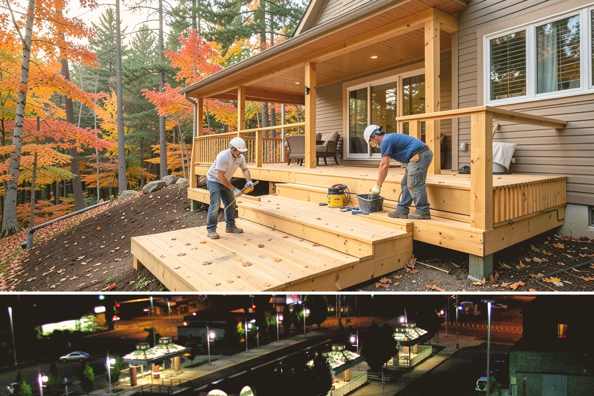 Cedar Fence Installation in Auburn, King County, WA - Build in summer so footings set and any sealant cures before the rains begin.