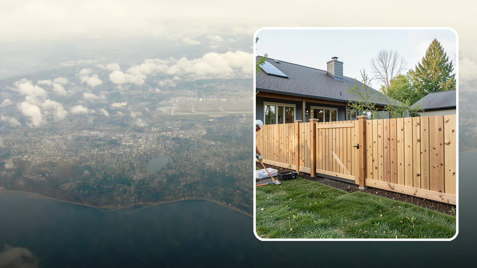 Cedar Fence Installation in Burien, King County, WA - A premium cedar fence prized for its natural rot resistance and rich Northwest character.
