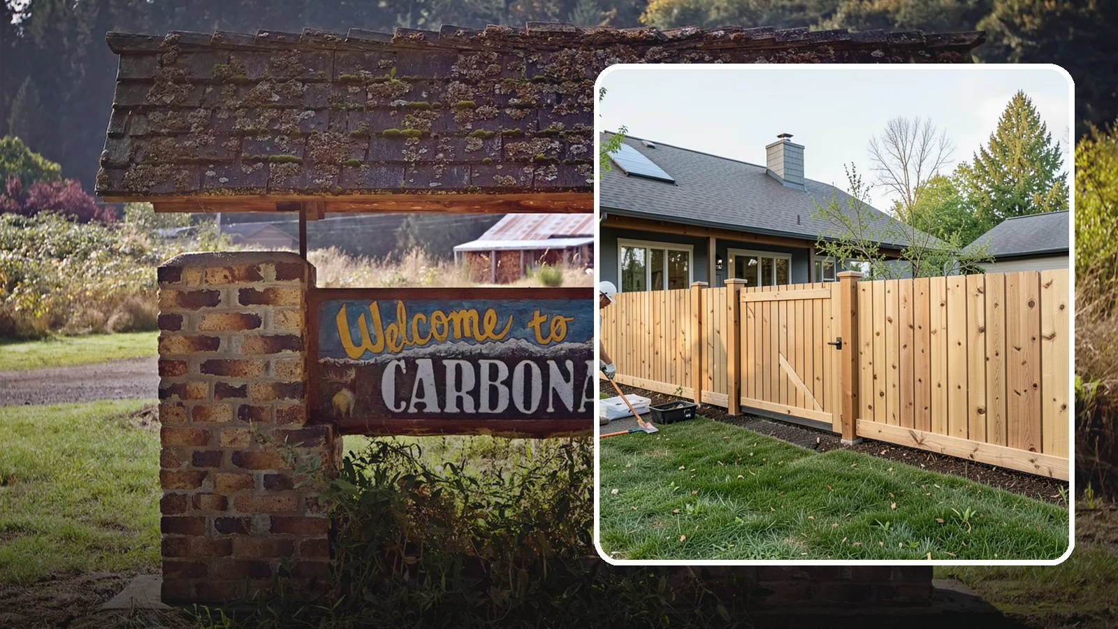 Cedar Fence Installation in Carbonado, Pierce County, WA - A premium cedar fence prized for its natural rot resistance and rich Northwest character.