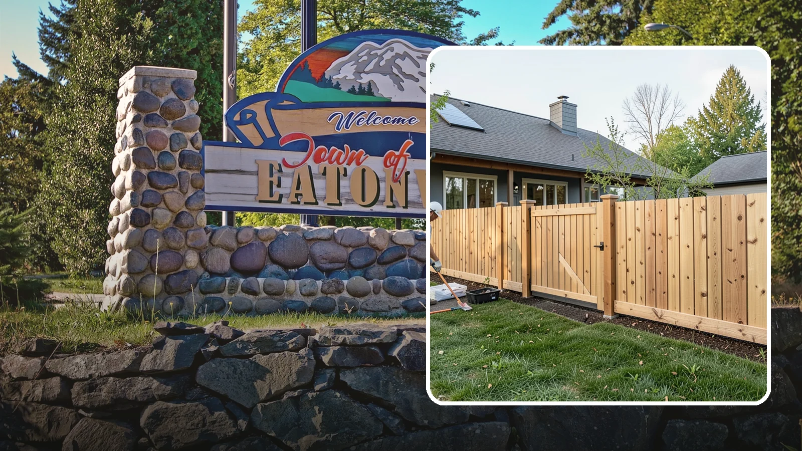 Cedar Fence Installation in Eatonville, Pierce County, WA - A premium cedar fence prized for its natural rot resistance and rich Northwest character.