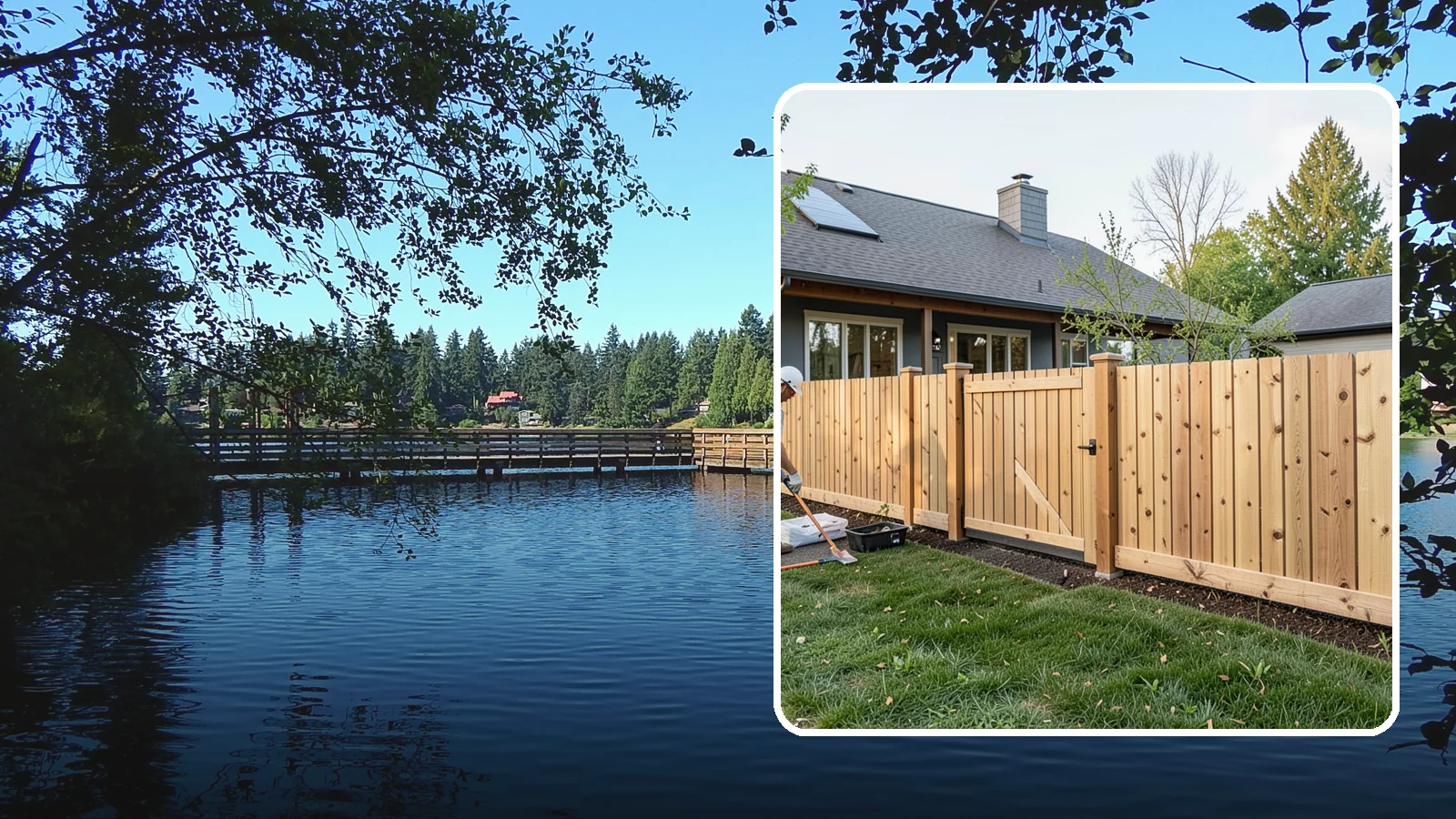 Cedar Fence Installation in Federal Way, King County, WA - A premium cedar fence prized for its natural rot resistance and rich Northwest character.