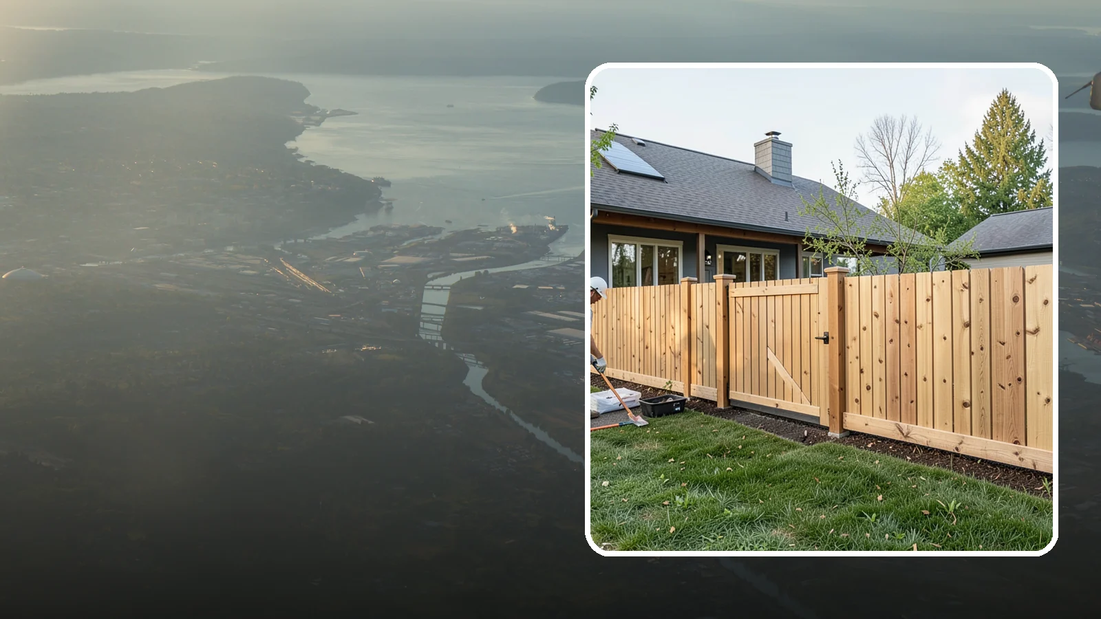 Cedar Fence Installation in Fife, Pierce County, WA - A premium cedar fence prized for its natural rot resistance and rich Northwest character.
