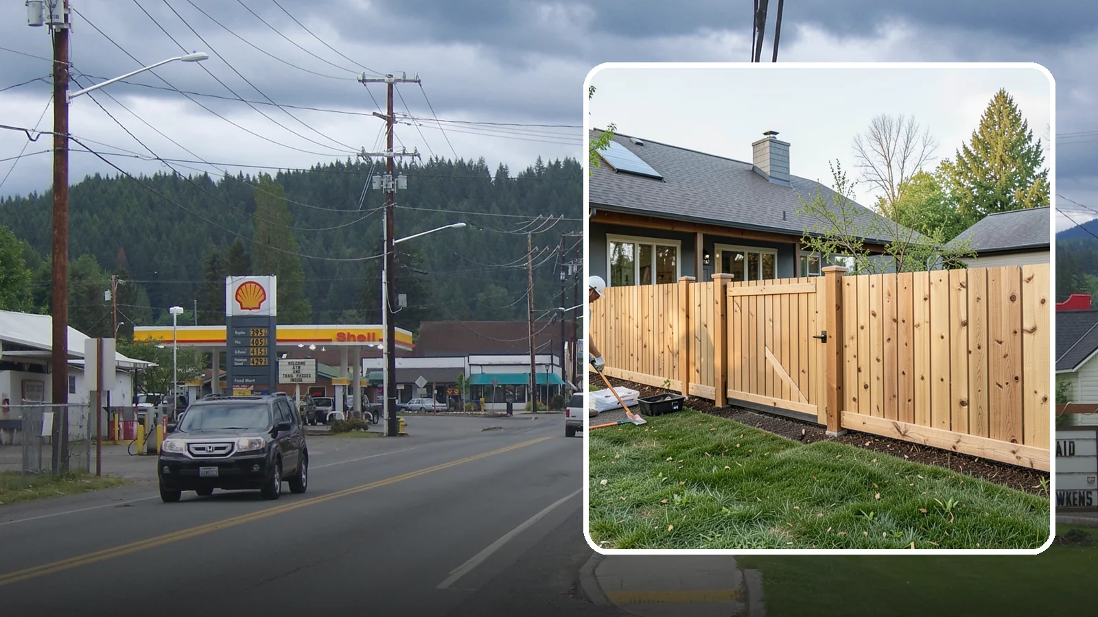 Cedar Fence Installation in Granite Falls, Snohomish County, WA - A premium cedar fence prized for its natural rot resistance and rich Northwest character.