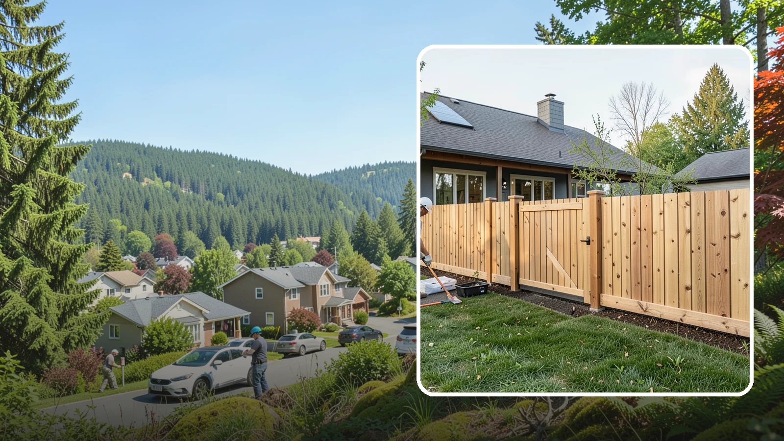 Cedar Fence Installation in Index, Snohomish County, WA - A premium cedar fence prized for its natural rot resistance and rich Northwest character.