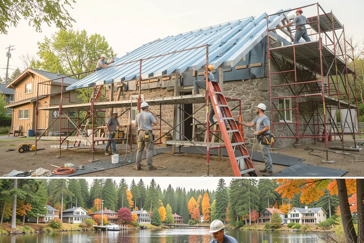 Cedar Fence Installation in La Conner, Skagit County, WA - Build in summer so footings set and any sealant cures before the rains begin.