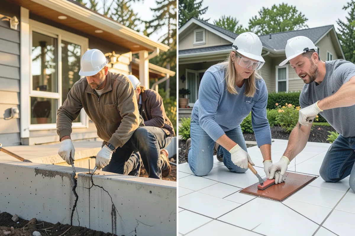 Cedar Fence Installation in Medina, King County, WA - Lay out the fence and verify setbacks