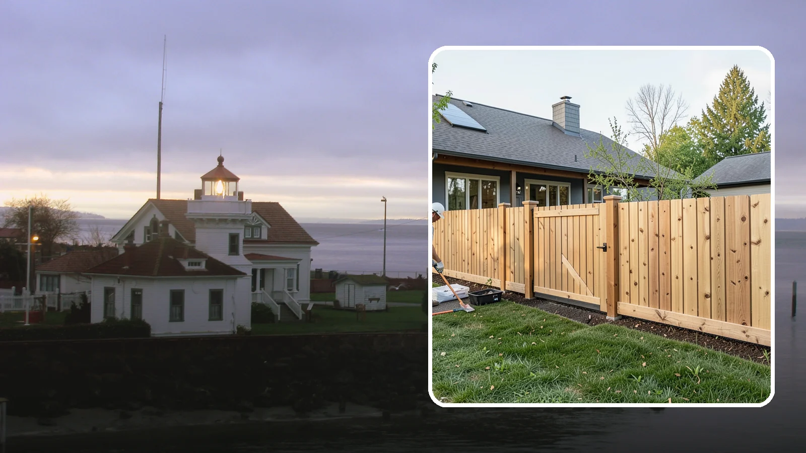 Cedar Fence Installation in Mukilteo, Snohomish County, WA - A premium cedar fence prized for its natural rot resistance and rich Northwest character.