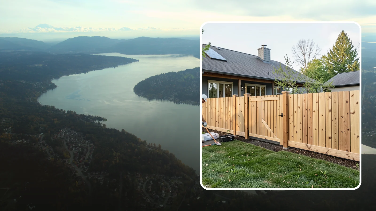 Cedar Fence Installation in Sammamish, King County, WA - A premium cedar fence prized for its natural rot resistance and rich Northwest character.