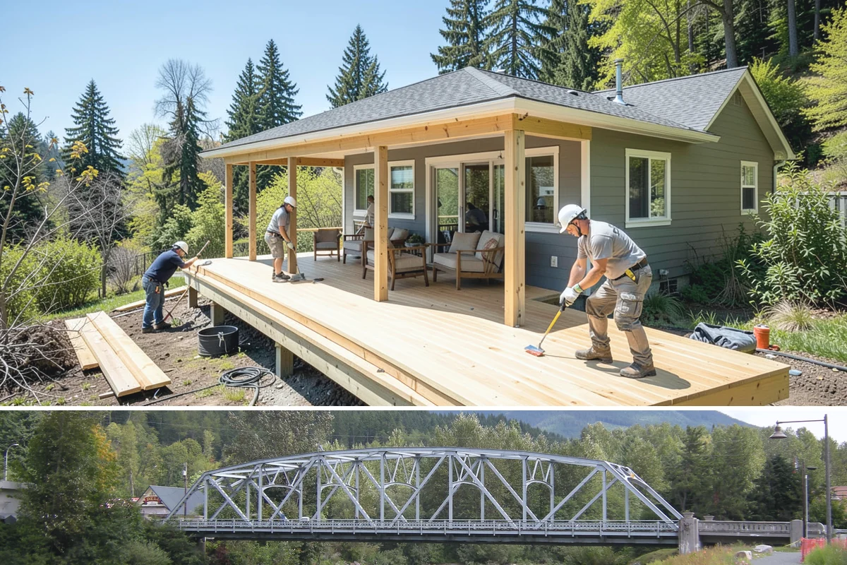 Cedar Fence Installation in Skykomish, King County, WA - Build in summer so footings set and any sealant cures before the rains begin.