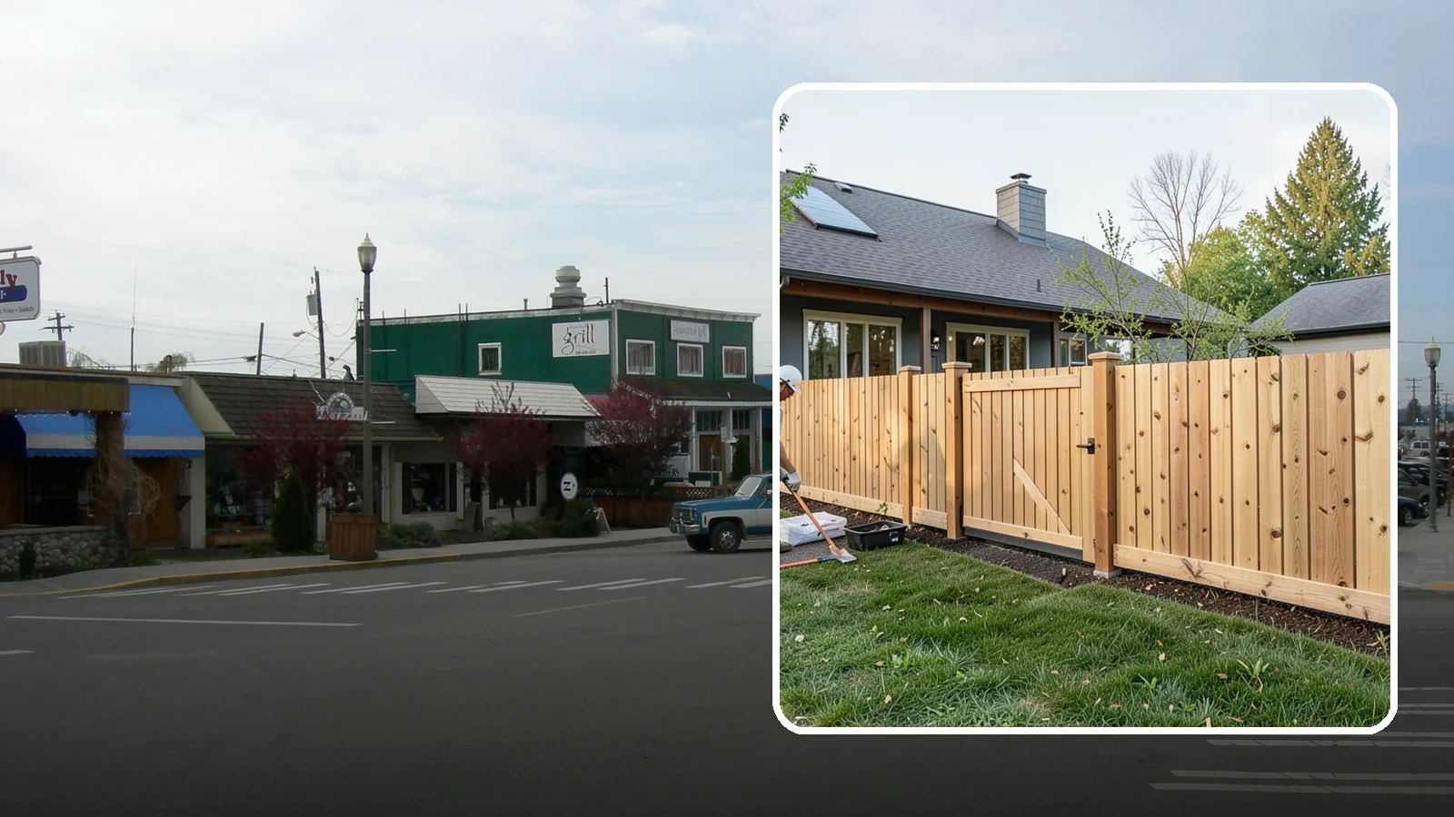 Cedar Fence Installation in Stanwood, Snohomish County, WA - A premium cedar fence prized for its natural rot resistance and rich Northwest character.