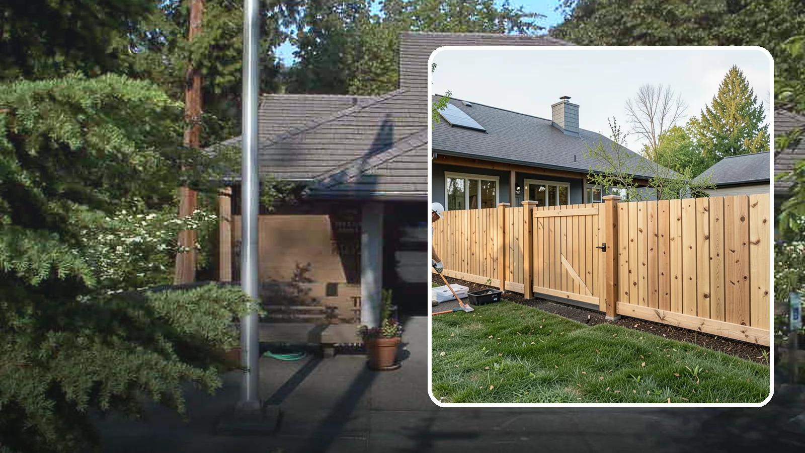 Cedar Fence Installation in Yarrow Point, King County, WA - A premium cedar fence prized for its natural rot resistance and rich Northwest character.