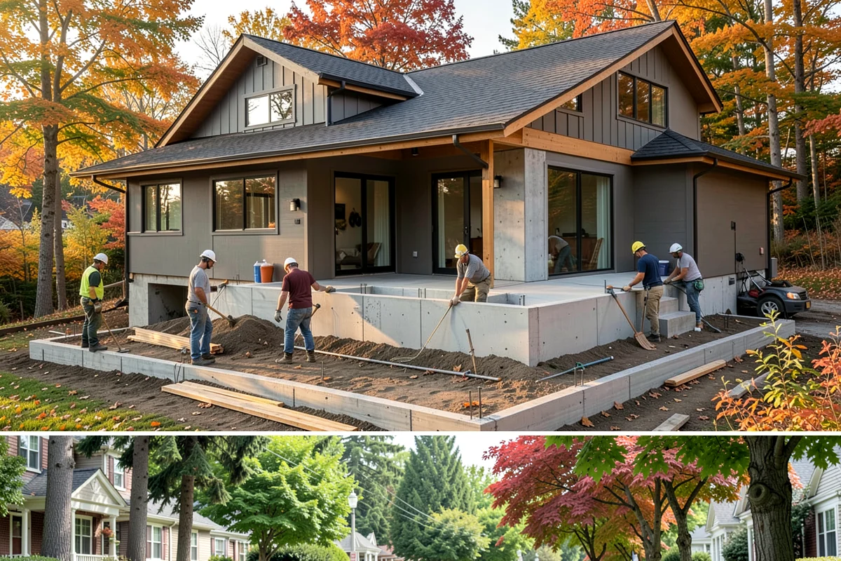 Cedar Roof Installation in Beaux Arts Village, King County, WA - Summer installation lets the cedar and underlayment stay dry during the roofing process.