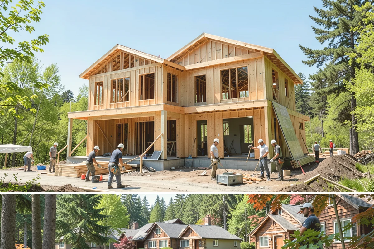 Cedar Roof Installation in Edgewood, Pierce County, WA - Summer installation lets the cedar and underlayment stay dry during the roofing process.