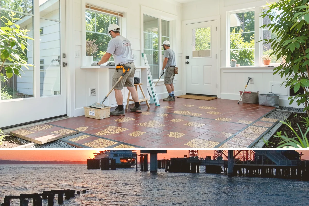 Cedar Roof Installation in Edmonds, Snohomish County, WA - Summer installation lets the cedar and underlayment stay dry during the roofing process.