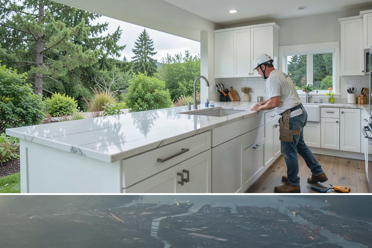 Cedar Roof Installation in Fife, Pierce County, WA - Summer installation lets the cedar and underlayment stay dry during the roofing process.