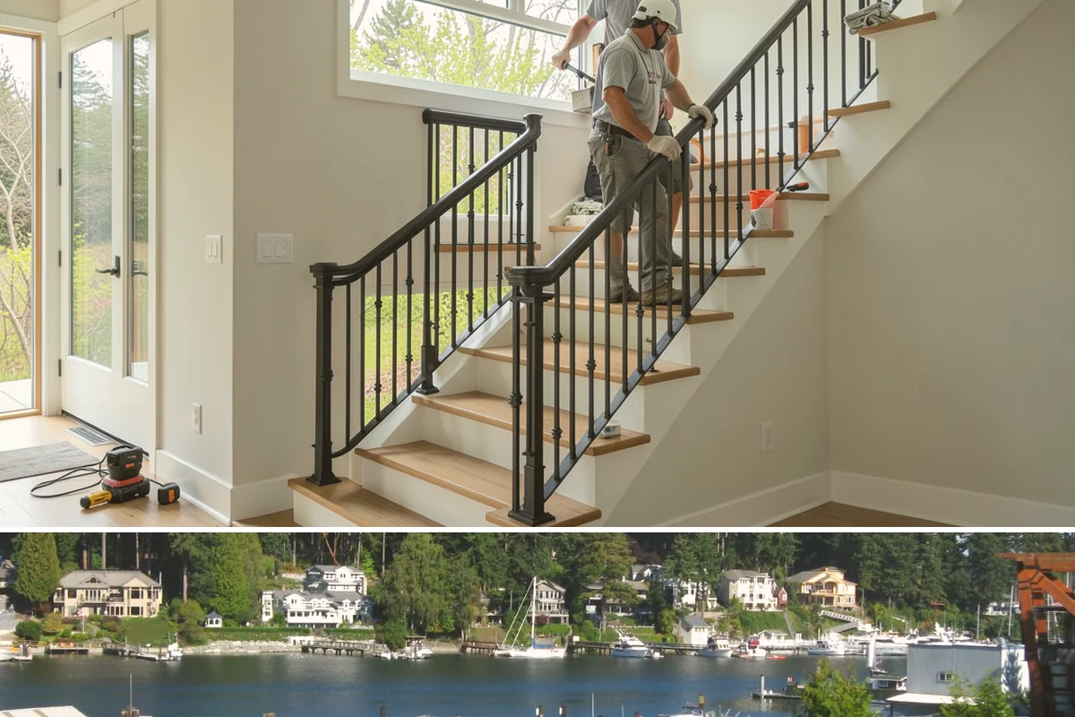 Cedar Roof Installation in Gig Harbor, Pierce County, WA - Summer installation lets the cedar and underlayment stay dry during the roofing process.