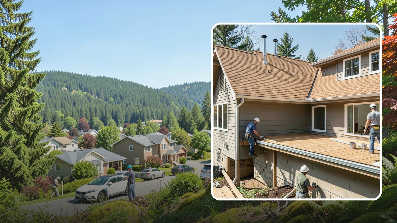 Cedar Roof Installation in Index, Snohomish County, WA - A classic cedar shake or shingle roof that brings natural beauty and proven Northwest durability.