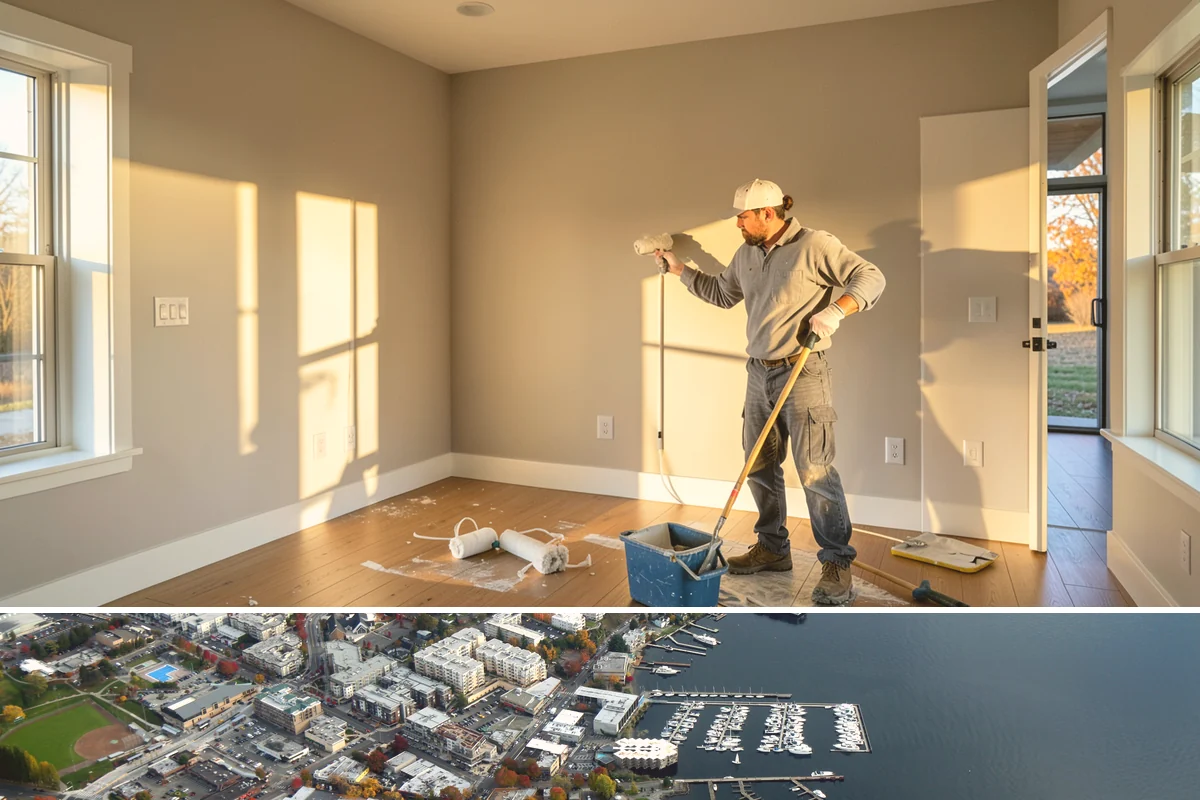 Cedar Roof Installation in Kirkland, King County, WA - Summer installation lets the cedar and underlayment stay dry during the roofing process.